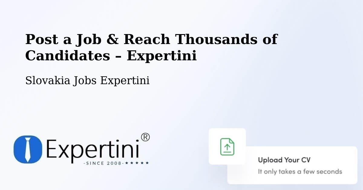 Post a Job in Trstená – Hire the Right Talent - Trstená, Slovakia Jobs Expertini